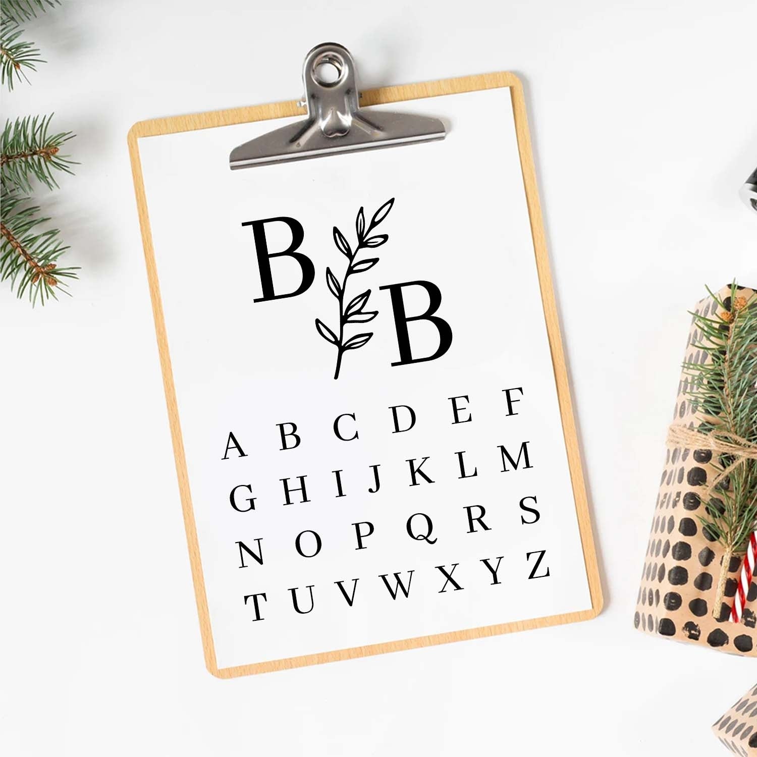 Zweigaufspaltung Doppelmonogramm Messing Eisstempel für Barkeeper & Planer2