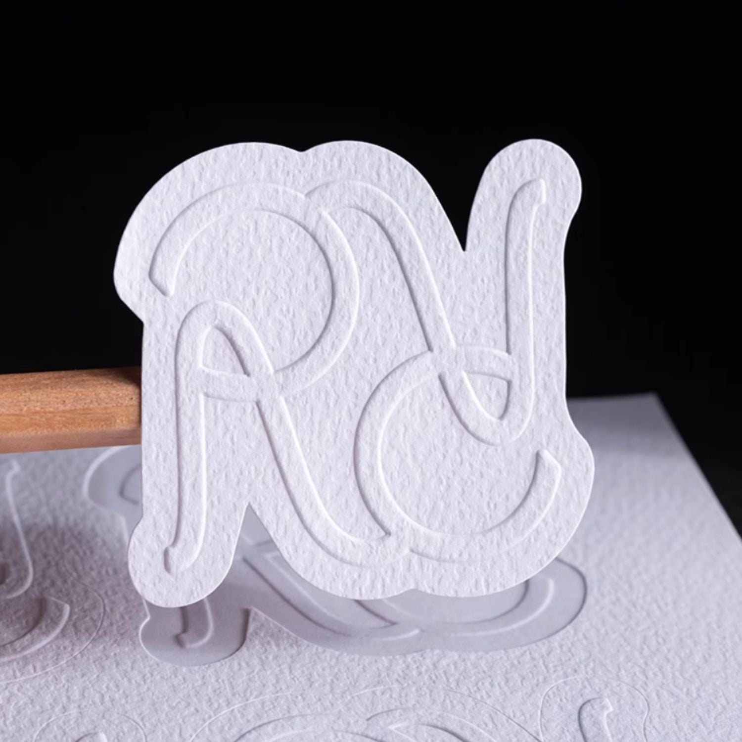 Custom Embossed Textured Sticker - Eco-Friendly Branding Label13