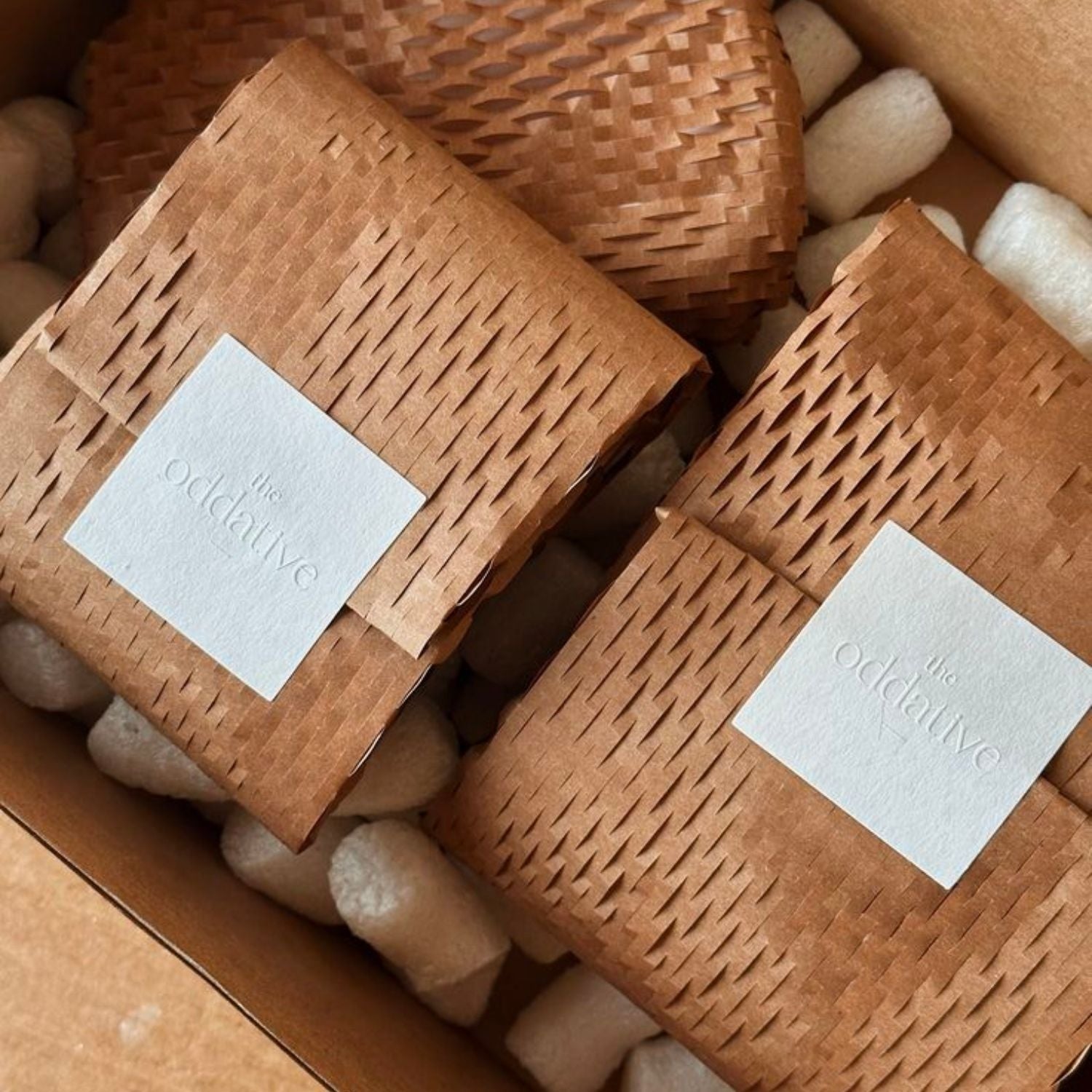 Custom Embossed Textured Sticker - Eco-Friendly Branding Label94
