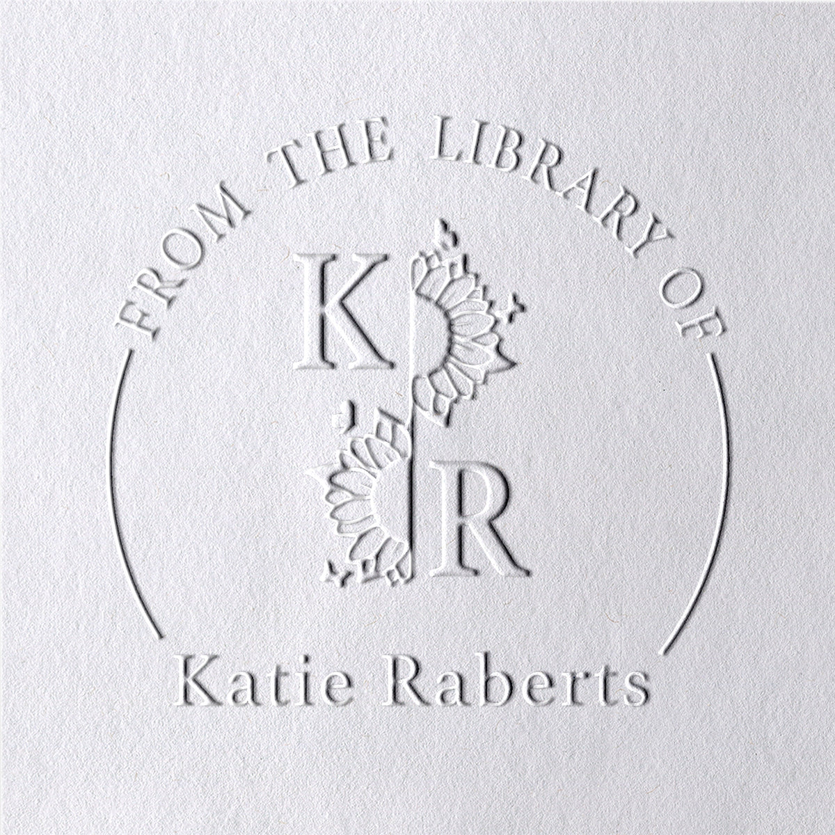 Personalisierte Blumen-Alphabet Aus Der Bibliothek Von Buch Prägezange2