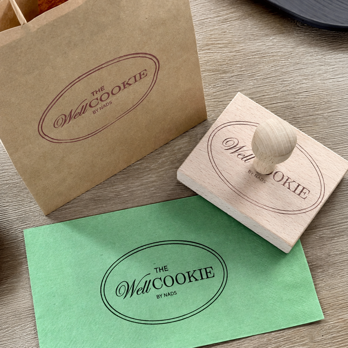Custom Wooden Rubber Stamps for Business & Crafts with Your Logo 