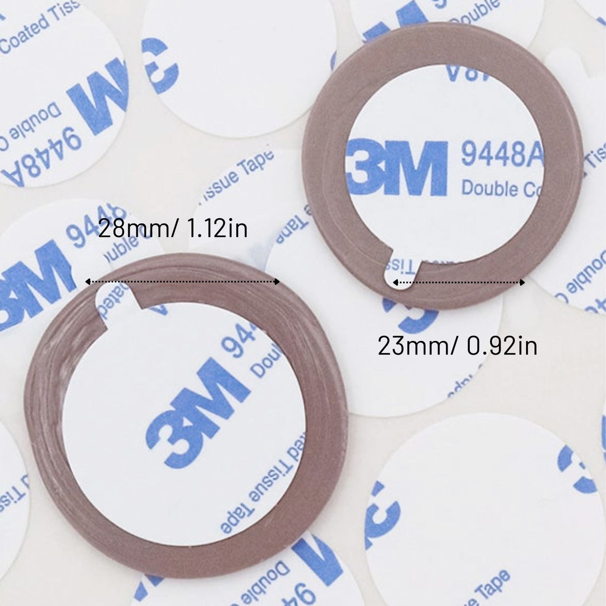 Double Sided Adhesive Backings for Wax Seals (50 Pcs)size