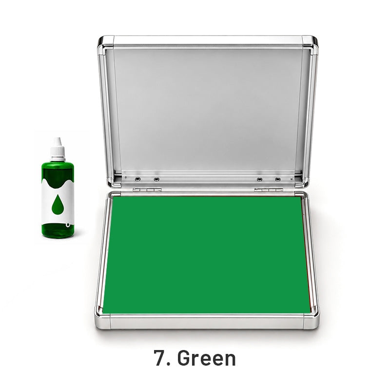 Extra Large Quick-Dry Multi-Color Ink Pad with Metal Case7