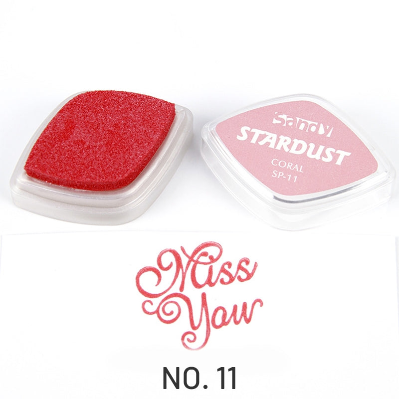 Shiny Pearlescent Color Eye Finger Painting Ink Pad11