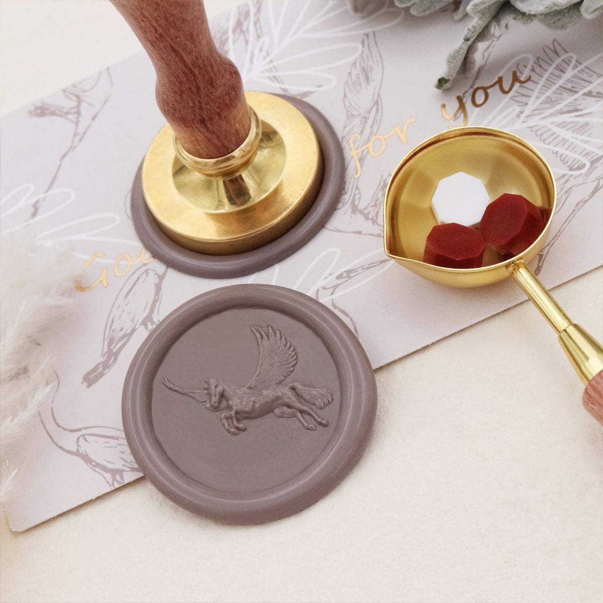 Stamprints 3D Relief Pegasus Wachssiegel Stempel 4