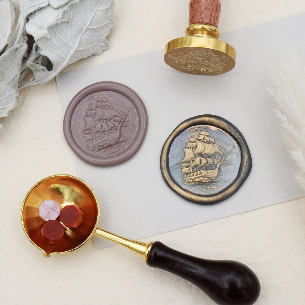 Stamprints 3D Relief Sailing Ship Wax Seal Stamp 2