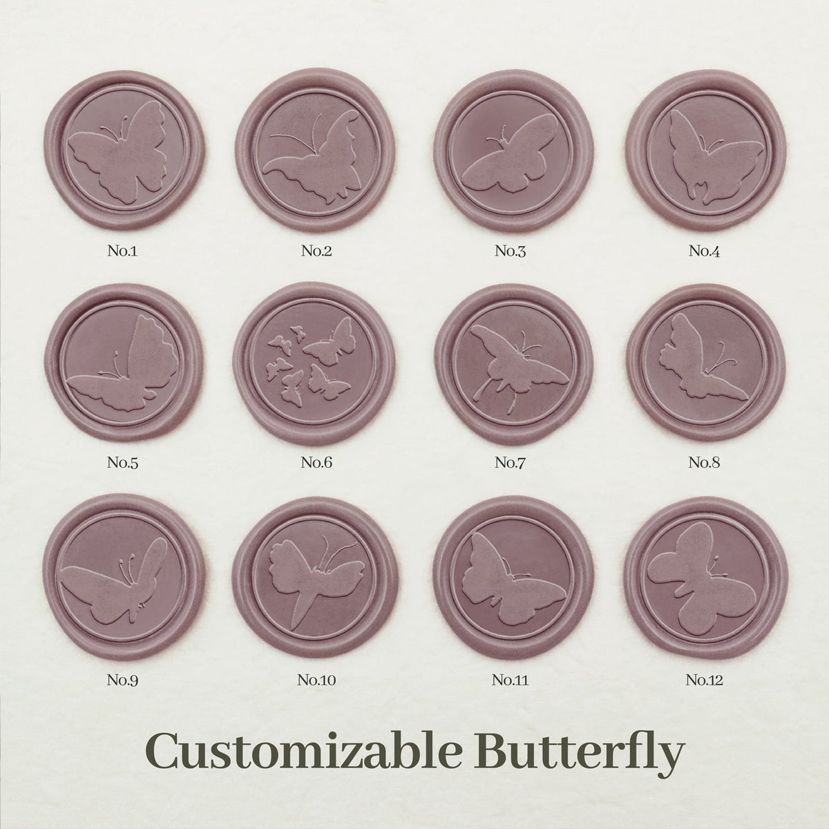 Stamprints Schmetterling Wachssiegel Stempel Farbe