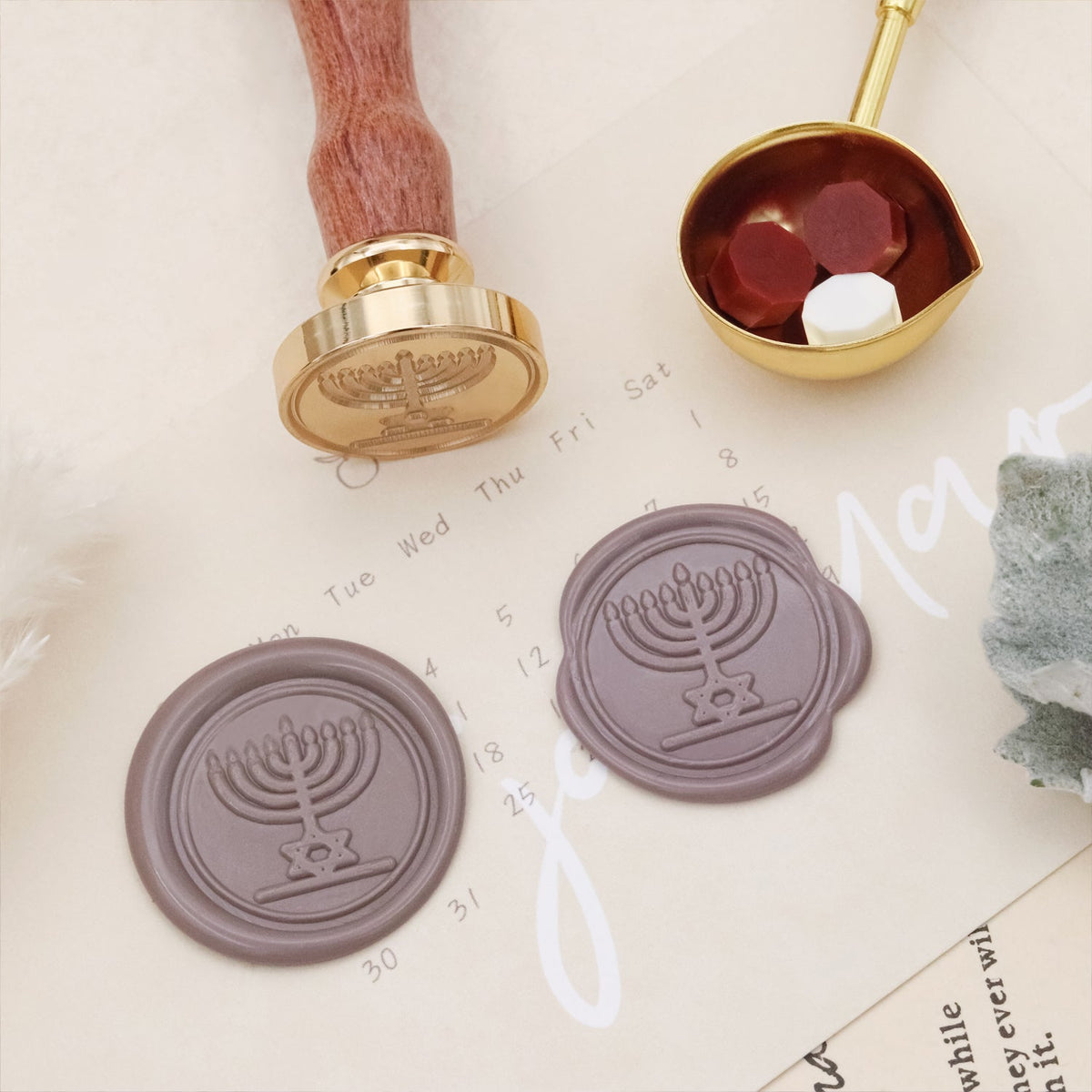 Stamprints Jüdische Kultur Siegelwachs Siegelstempel Stempel 3