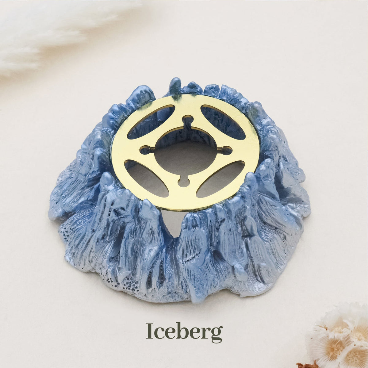 Stamprints Siegelwachs Schmelz-Stövchen Eisberg