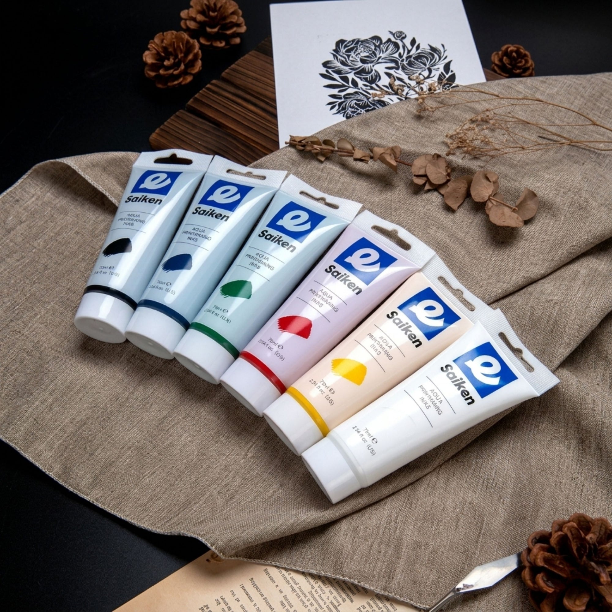 Lebendige wasserbasierte Pigmenttinte - Hochdeckende Stempeltinte für Papier & Kartons3